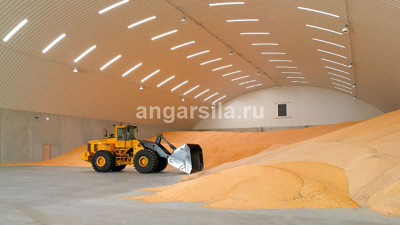 бескаркасный быстровозводимый ангар под склад