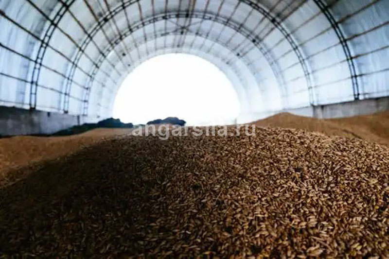 бескаркасный быстровозводимый ангар для сельского хозяйства